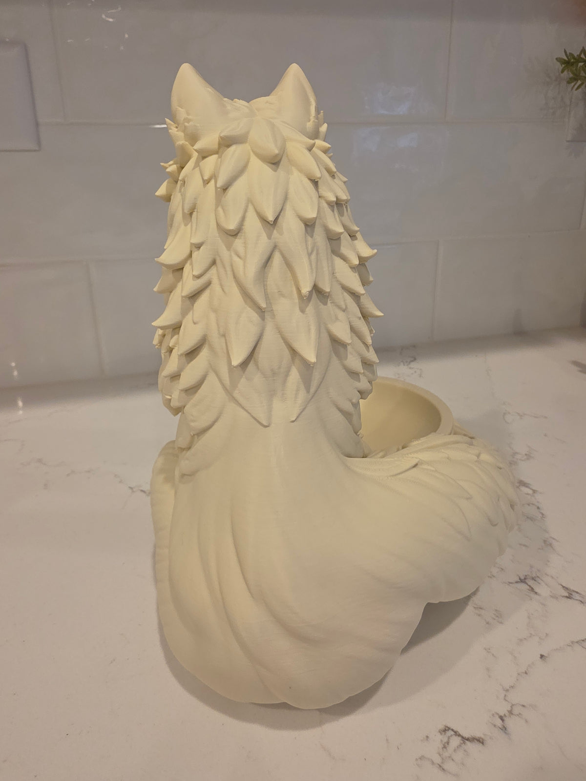 Pot de fleurs loup imprimé en 3D