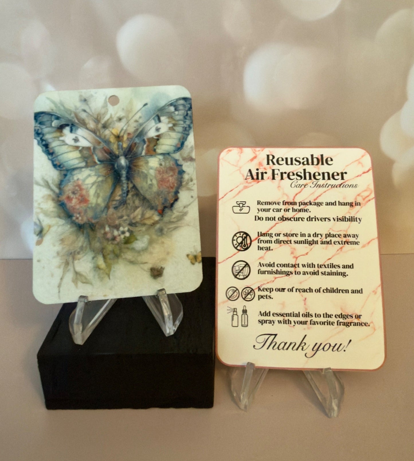 Air Freshener - Butterfly (White) - Create Marketplace