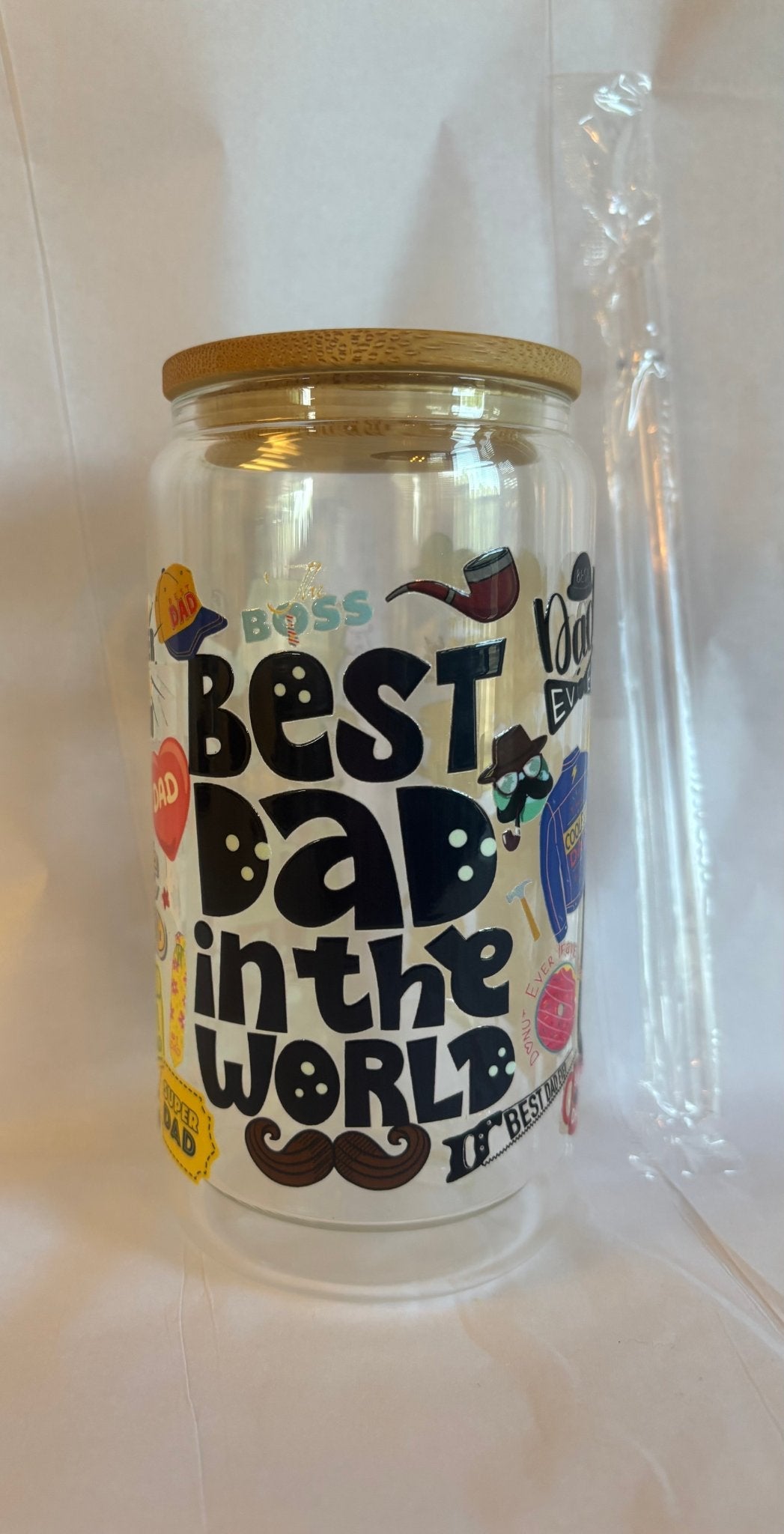 Best Dad glass tumbler - Create Marketplace