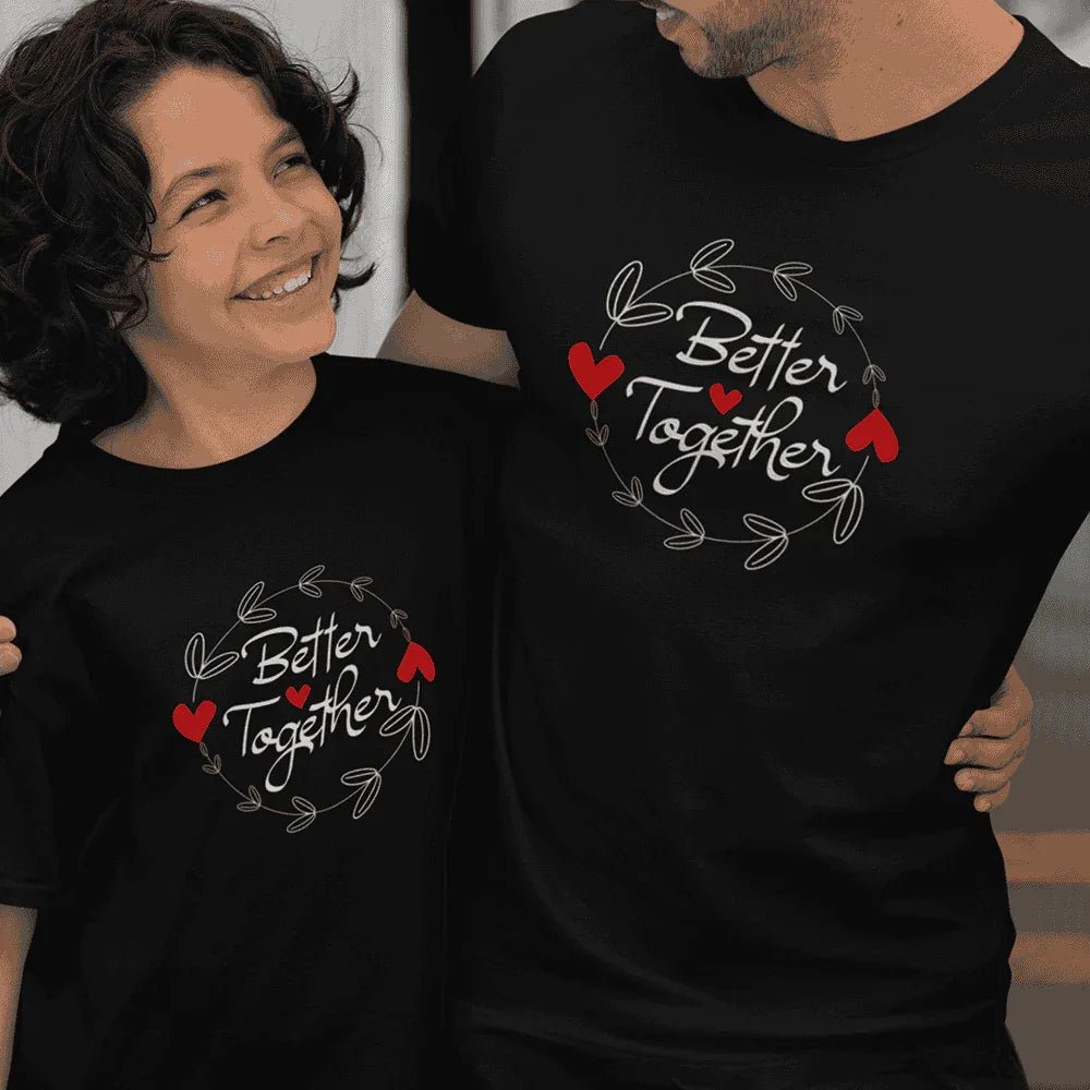 Better Together Dad and Child Organic Cotton T-Shirts family Set (Set of 2) - Create Marketplace