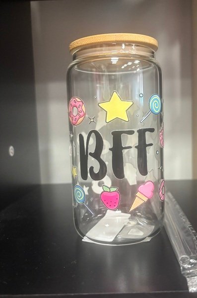 BFF bamboo lid glass - Create Marketplace