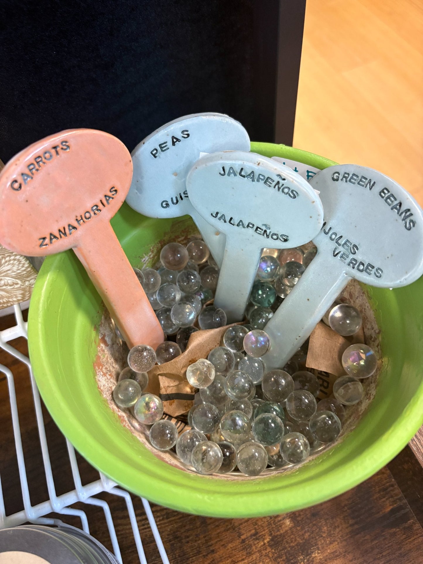 Bilingual Plant Marker - Peas - Create Marketplace