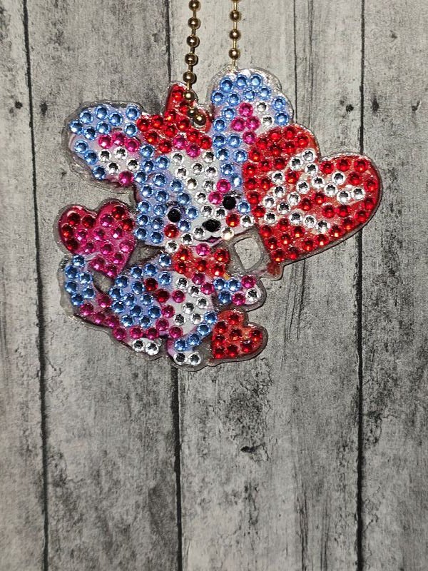 Blue Dog D.A. keychain - made by kid noah - Create Marketplace