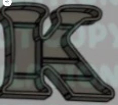 Bookshelf Letter - K - Create Marketplace
