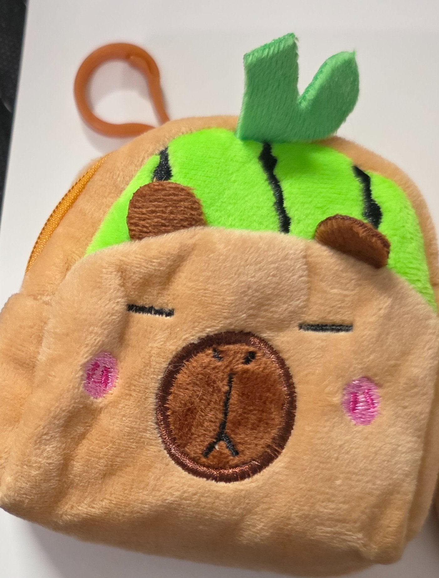 capybara soft mini backpack key chain - Create Marketplace