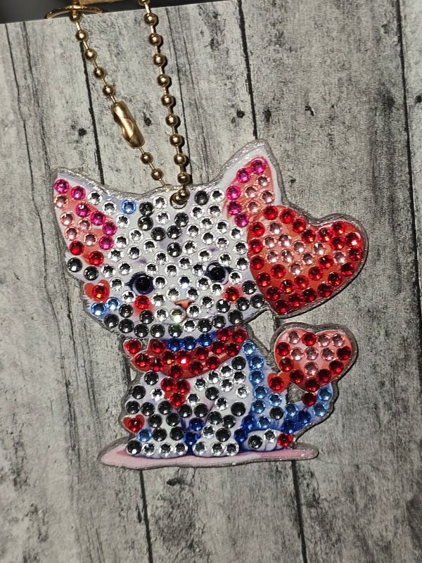 Cat D.A. keychain - made by kid noah - Create Marketplace