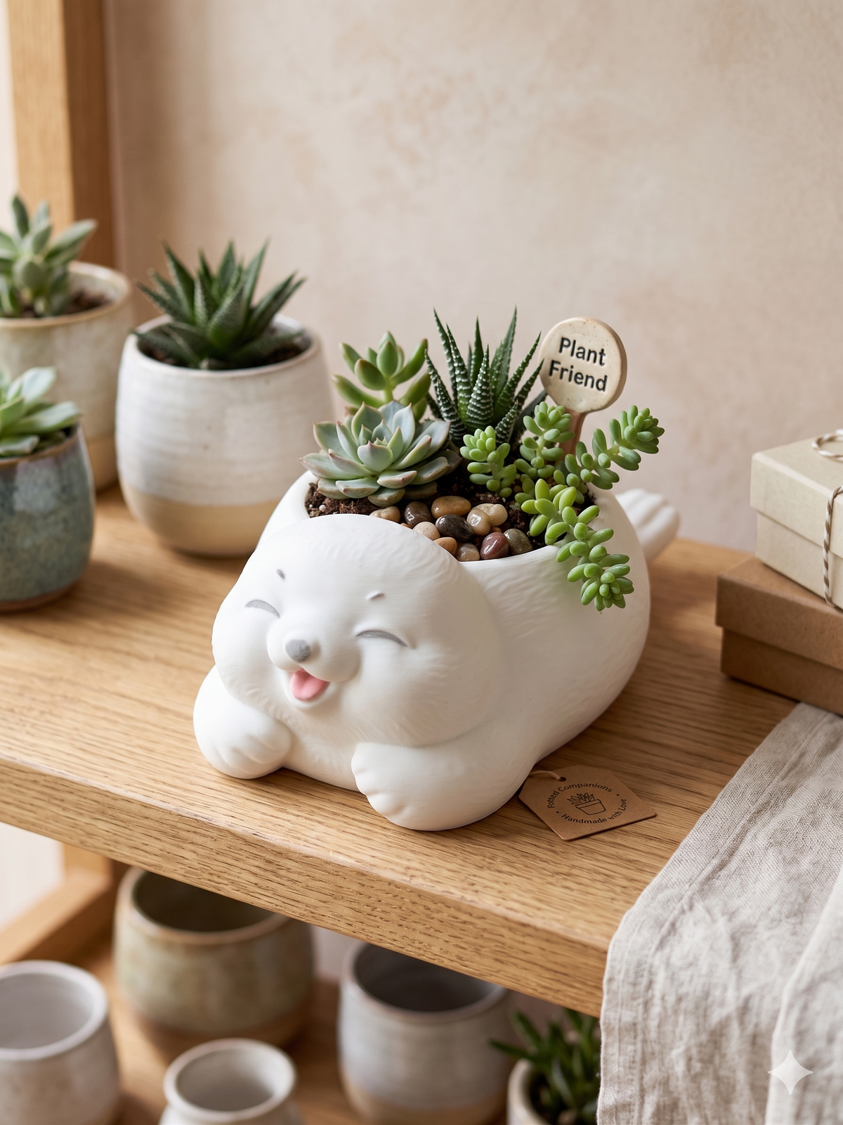 Seal Succulent Planter