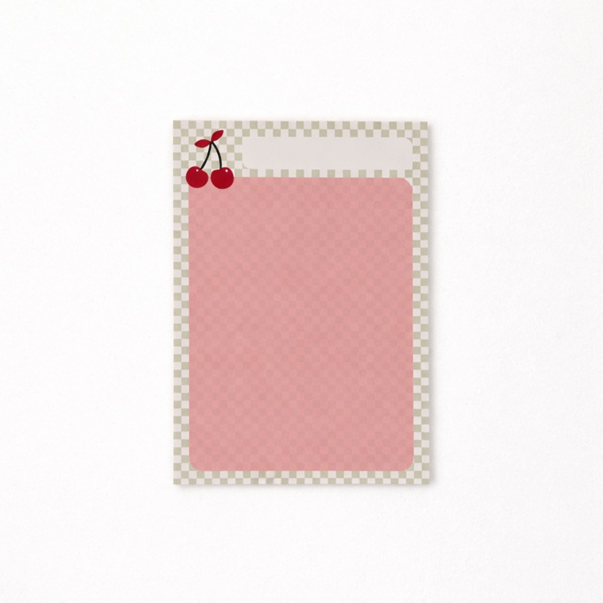 Cherry Checkered Notepad - Create Marketplace
