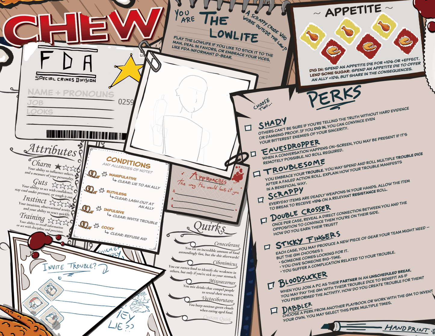 CHEW: Character Menus (RPG Supplement) - Create Marketplace