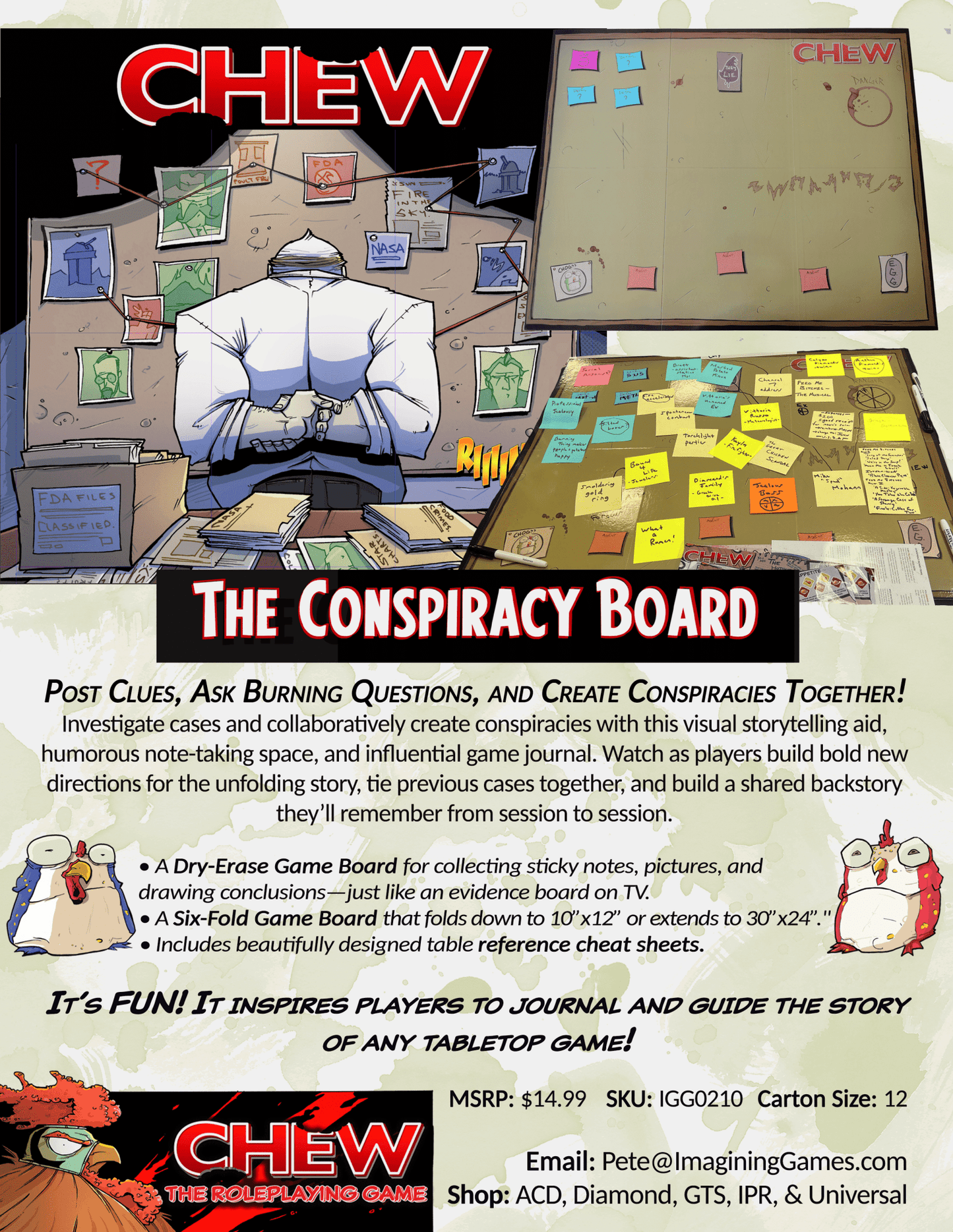 CHEW: Conspiracy Board (RPG Supplement) - Create Marketplace