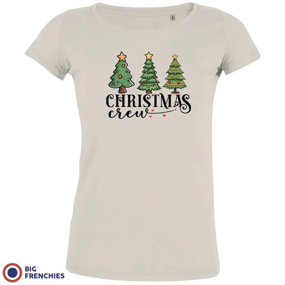 Christmas Crew with Trees Women's Organic Tee - Create Marketplace