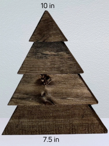 Árbol de madera 2D de 10" (espresso)