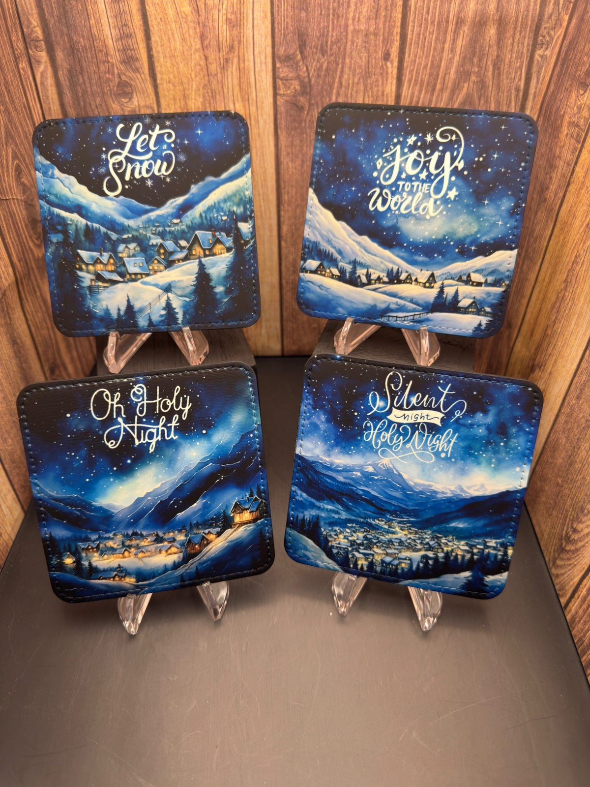 Coaster(Leather) - Xmas Blue Mtn Town - Create Marketplace