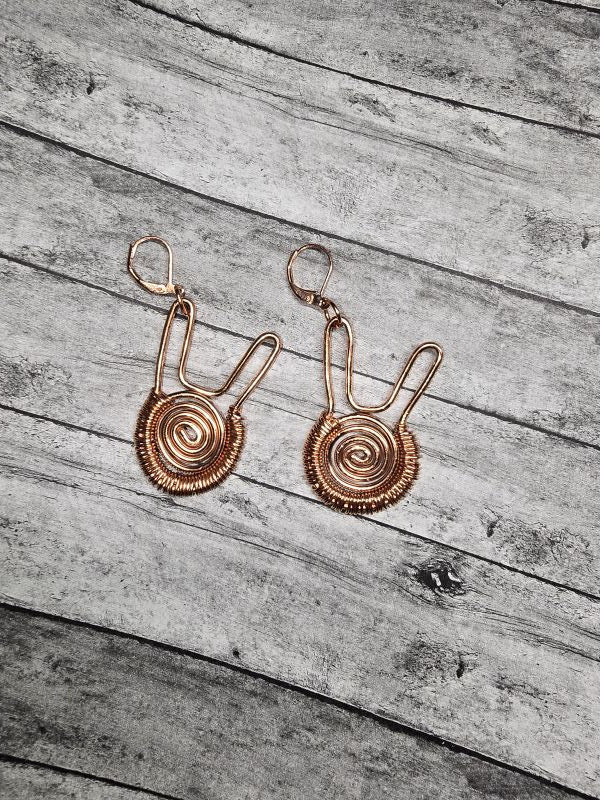 Copper Bunny Earrings - Create Marketplace