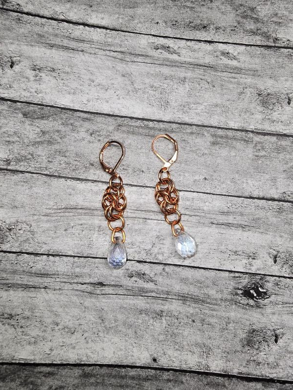 Copper teardrop Earrings - Create Marketplace