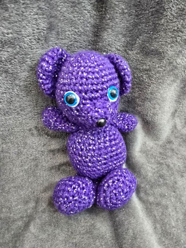 Crochet bear *Purple* - Create Marketplace