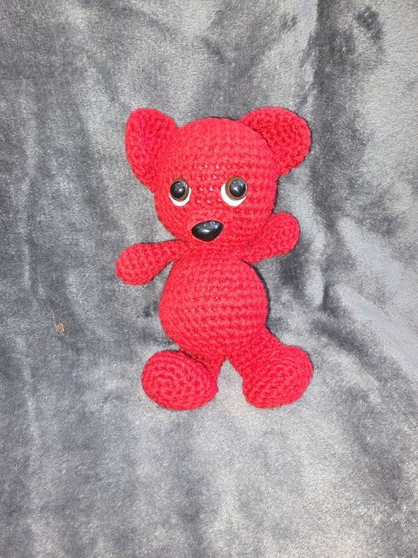 Crochet bear *Red* - Create Marketplace