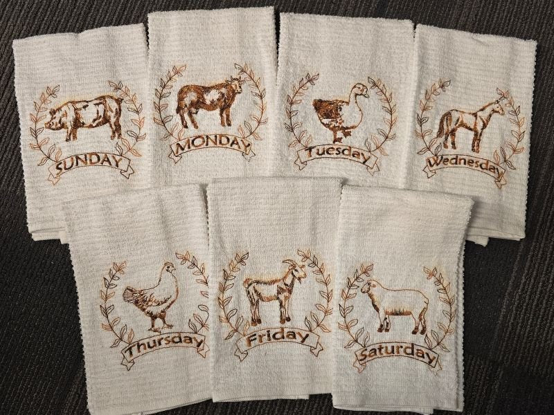 Daily farm animal towels - Create Marketplace