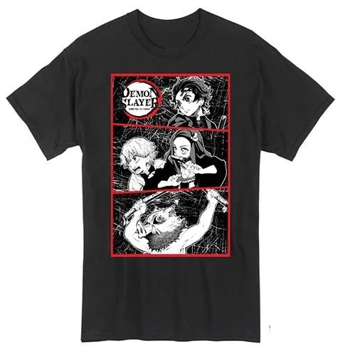 Demon Slayer - Group Gritty Panels T-Shirt - Create Marketplace