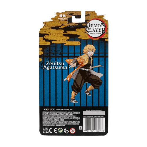 Demon Slayer Wave 4 Zenitsu Agatsuma Season 2 5-Inch Scale Action Figure - Create Marketplace