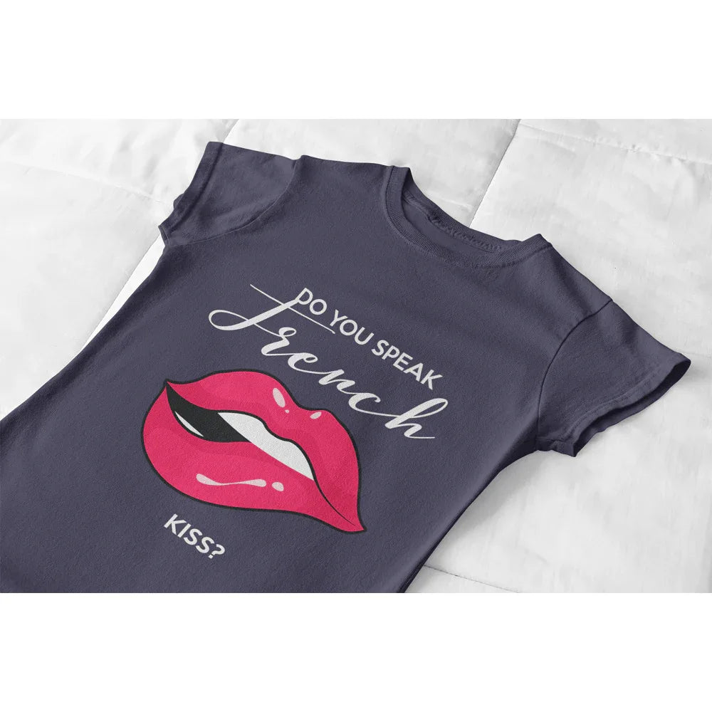 Do You Speak French Kiss Women's Organic Tee - Create Marketplace