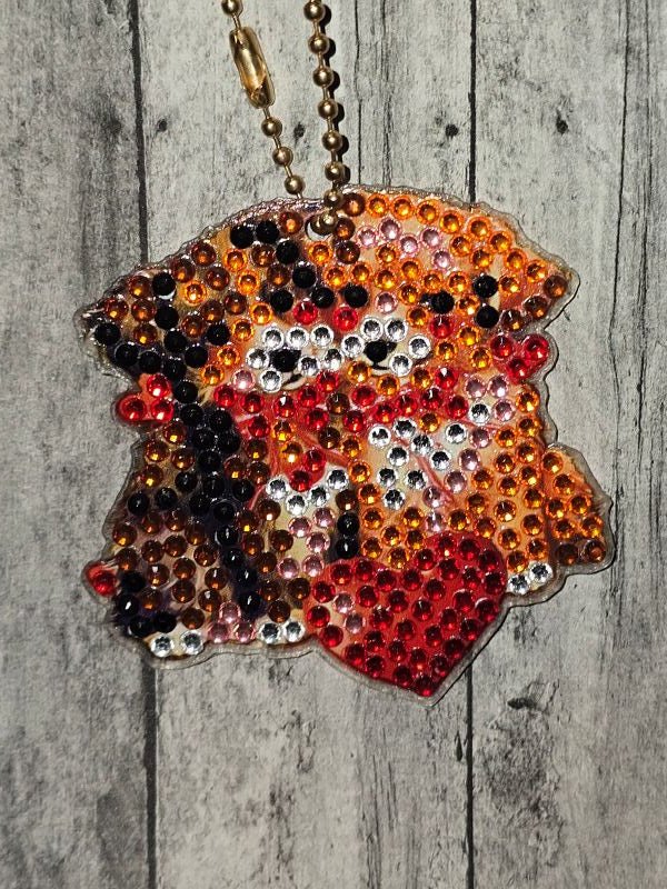 Dog couple D.A. keychain - made by kid noah - Create Marketplace