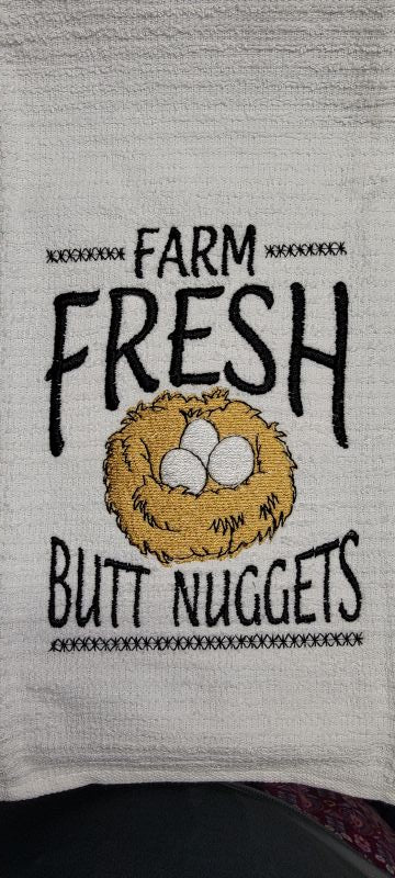 Farm Fresh Butt Nuggets Hand Towel - Create Marketplace