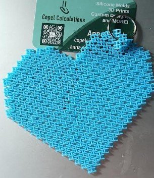 Fidget Keychain - heart - Create Marketplace