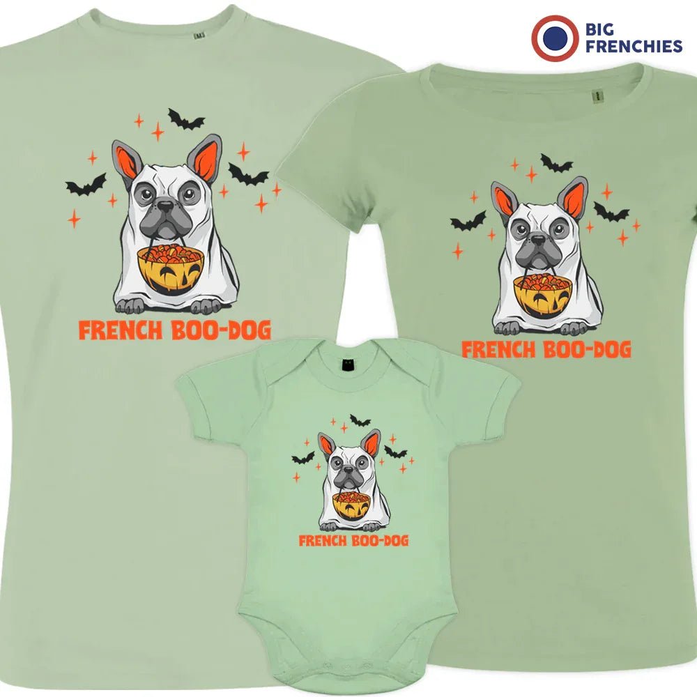 French Boo-Dog Halloween Matching Organic Cotton Family Set (Set of 3) - Create Marketplace