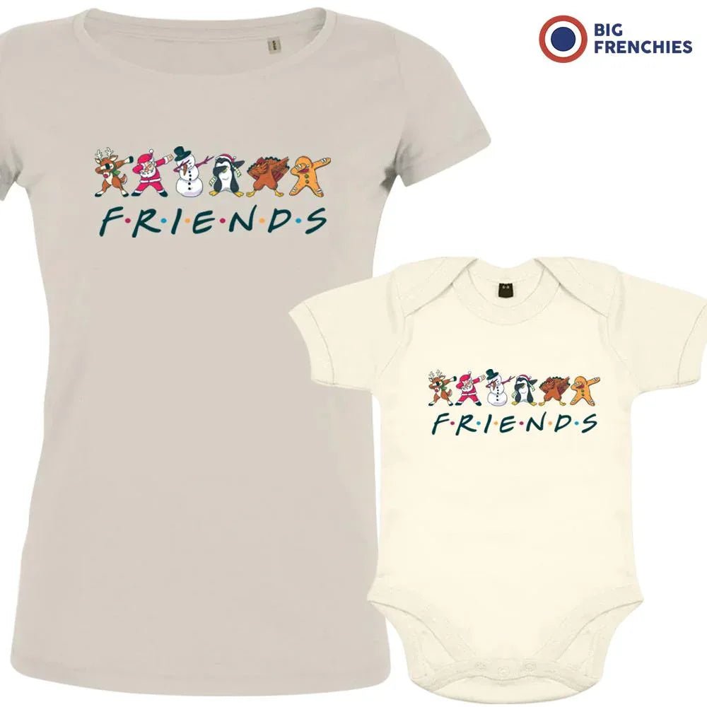 Friends Christmas Mom and Child Organic Cotton family Set (Set of 2) - Create Marketplace