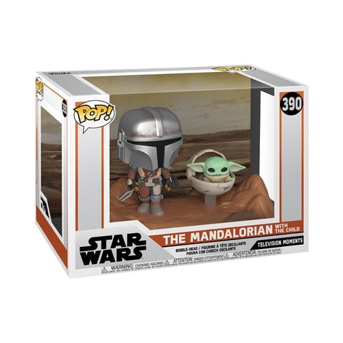 Funko Pop! Star Wars Moment: The Mandalorian with The Child - Create Marketplace