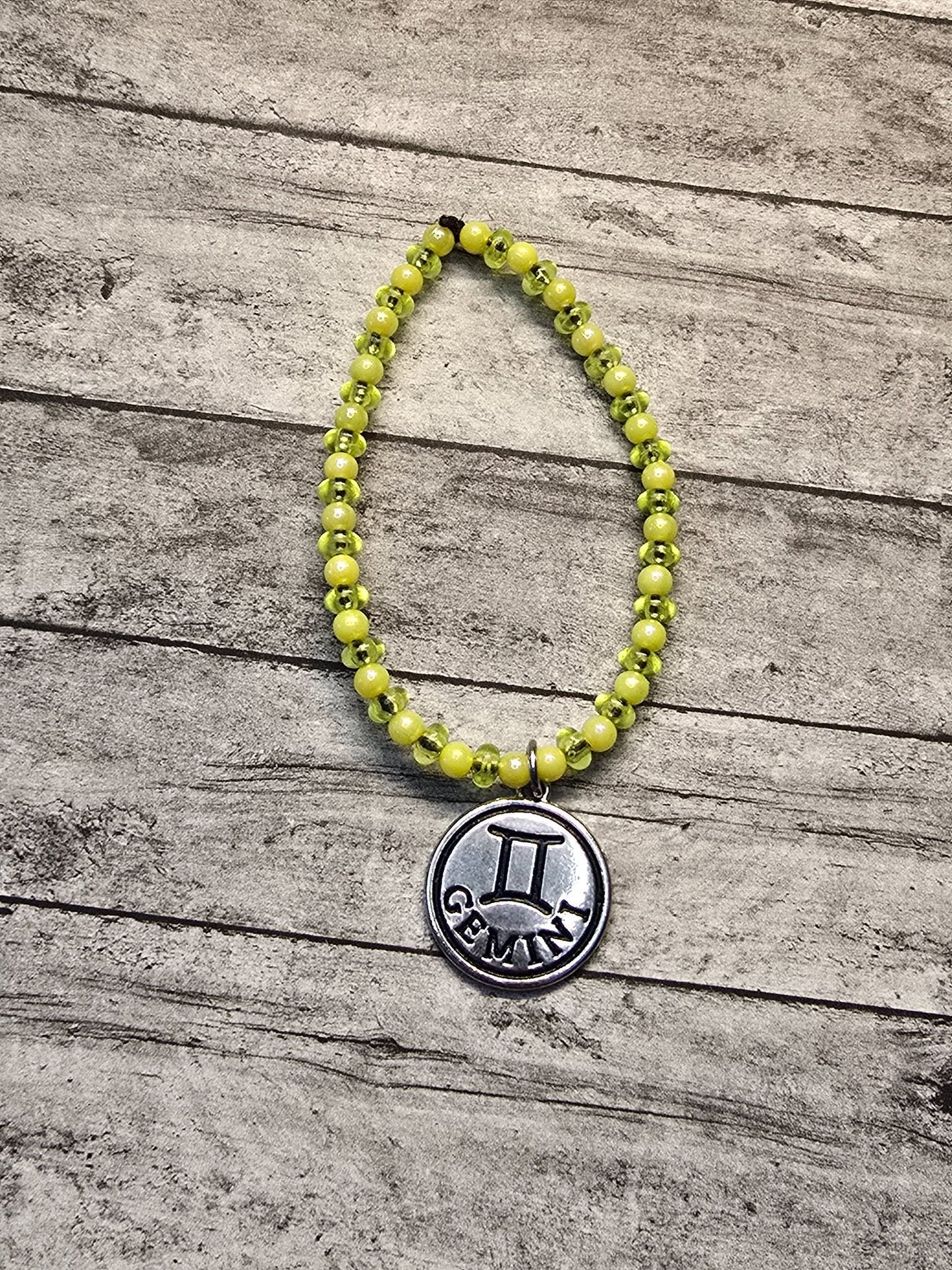 Gemini, Yellow/Green, Bracelet - made by kid Sam - Create Marketplace