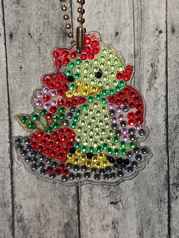 Green Bird D.A. keychain - made by kid Noah - Create Marketplace