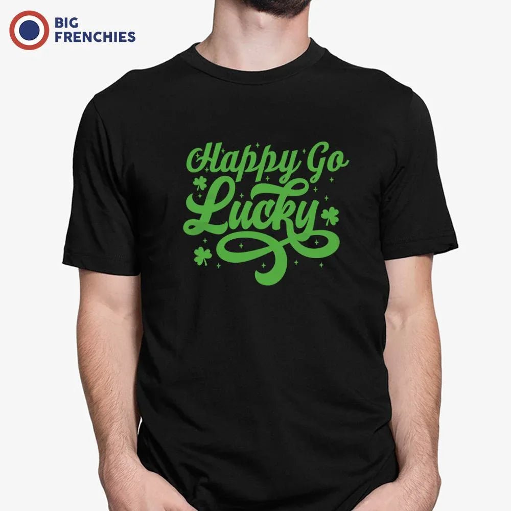 Happy Go Lucky Men's Organic Cotton Tee - Create Marketplace