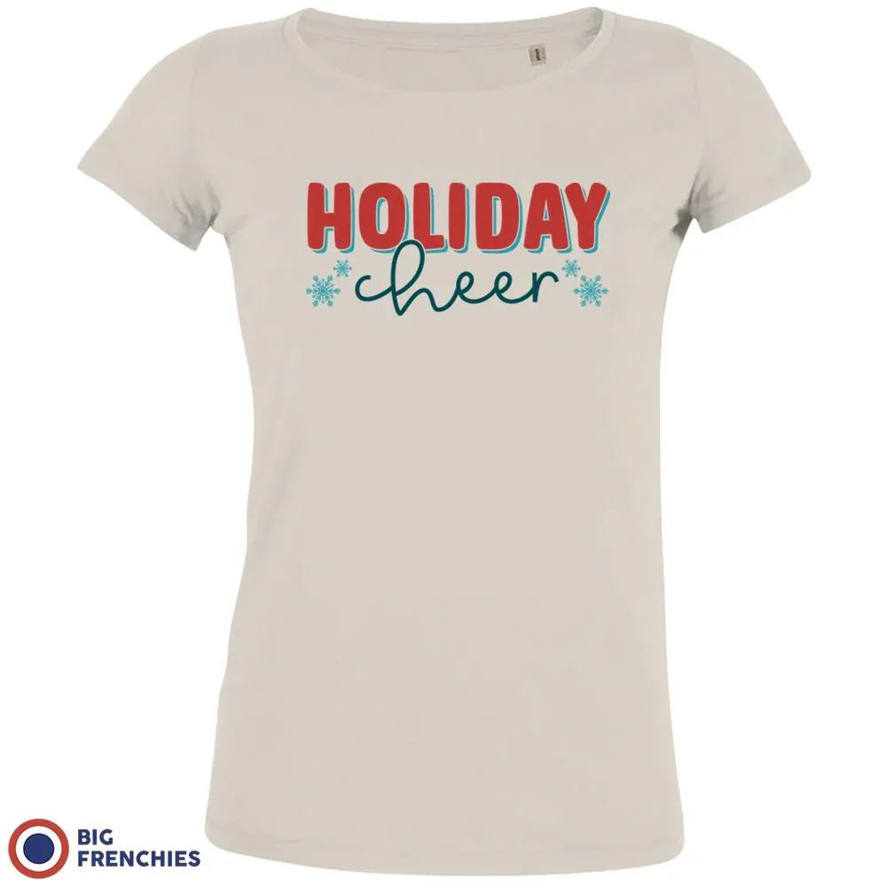 Holiday Cheer Christmas Women's Organic Cotton Tee - Create Marketplace