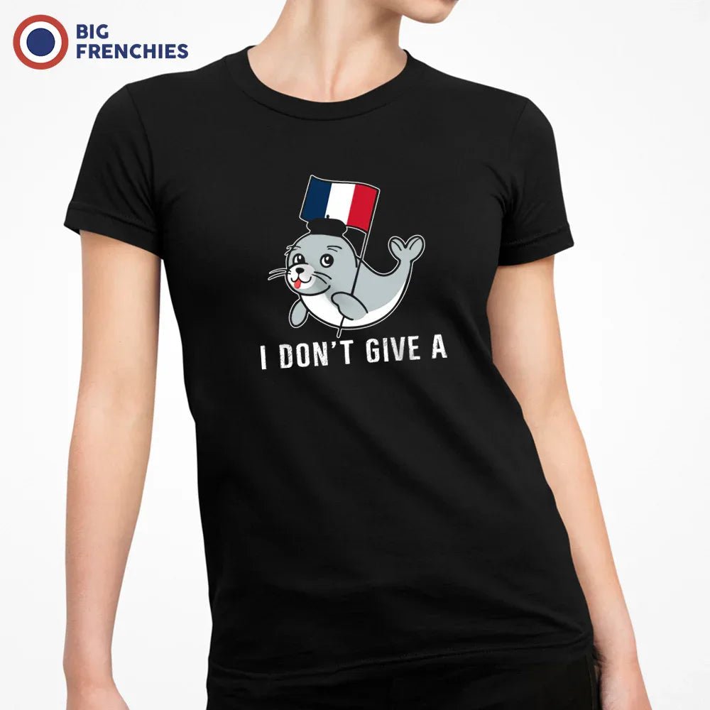 I Don't Give a Phoque Women's Organic Cotton Tee - Create Marketplace