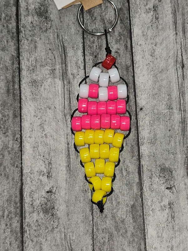 Ice-cream Cone keychain - made by kid Luke - Create Marketplace