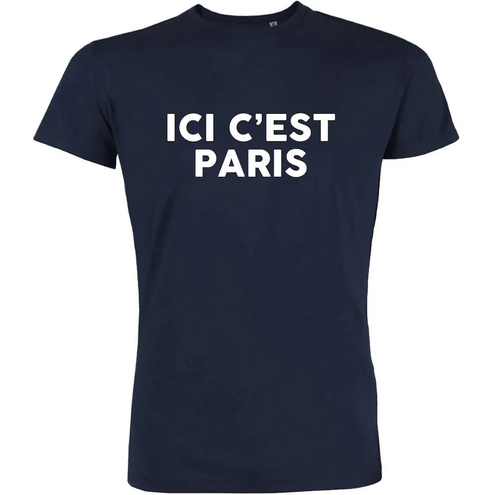 Ici c'est Paris Men's Organic Tee - Create Marketplace