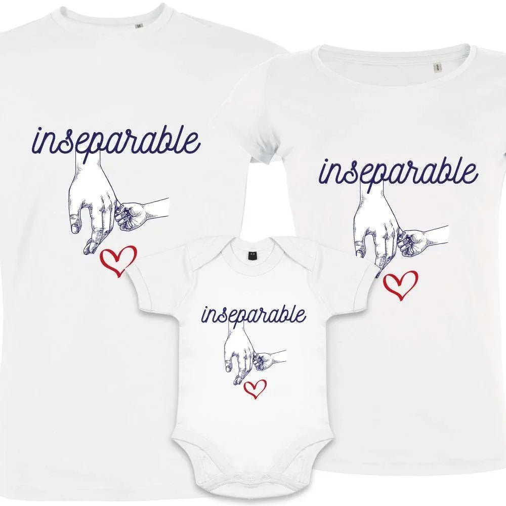 Inseparable Matching Family Organic Tees (Set of 3) - Create Marketplace