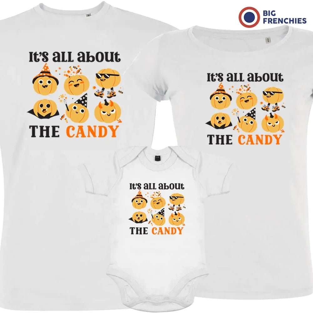 It's All About The Candy Halloween Matching Organic Cotton Family Set (Set of 3) - Create Marketplace