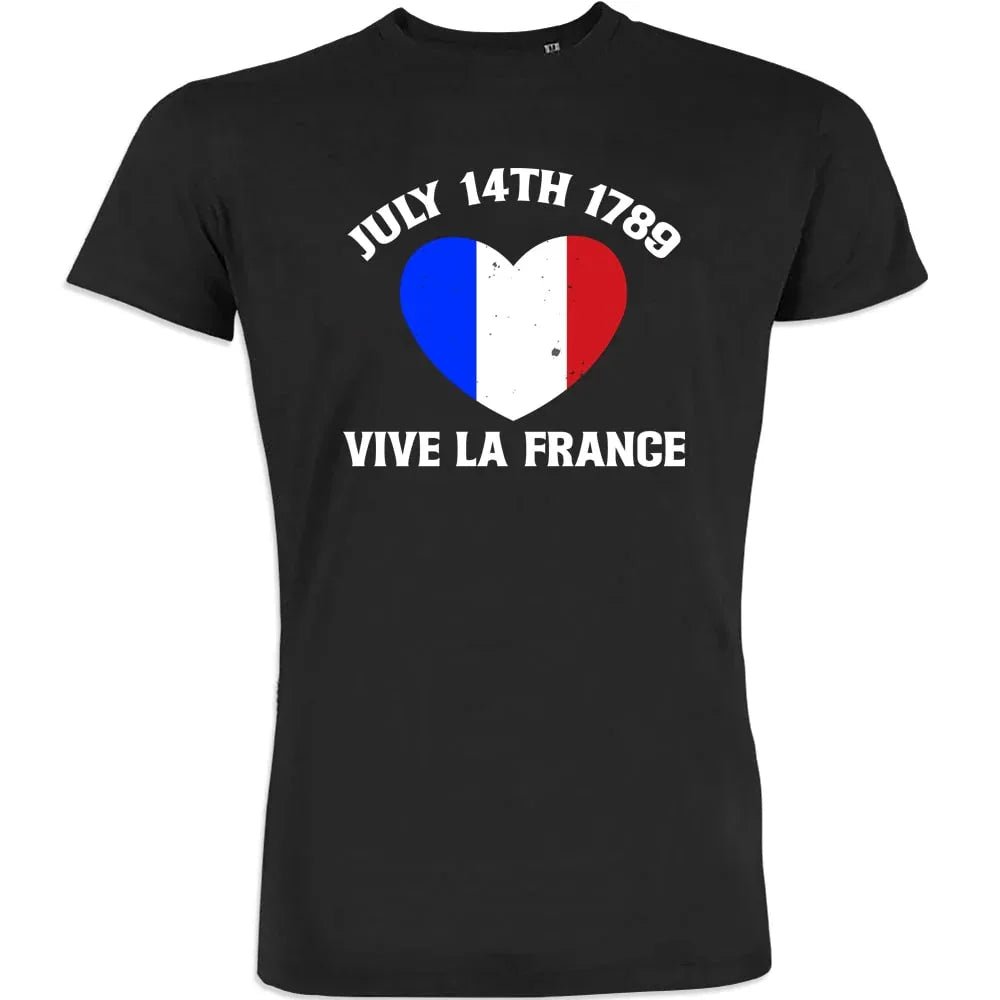July 14Th Vive La France Tower Men's Organic Cotton Tee - Create Marketplace