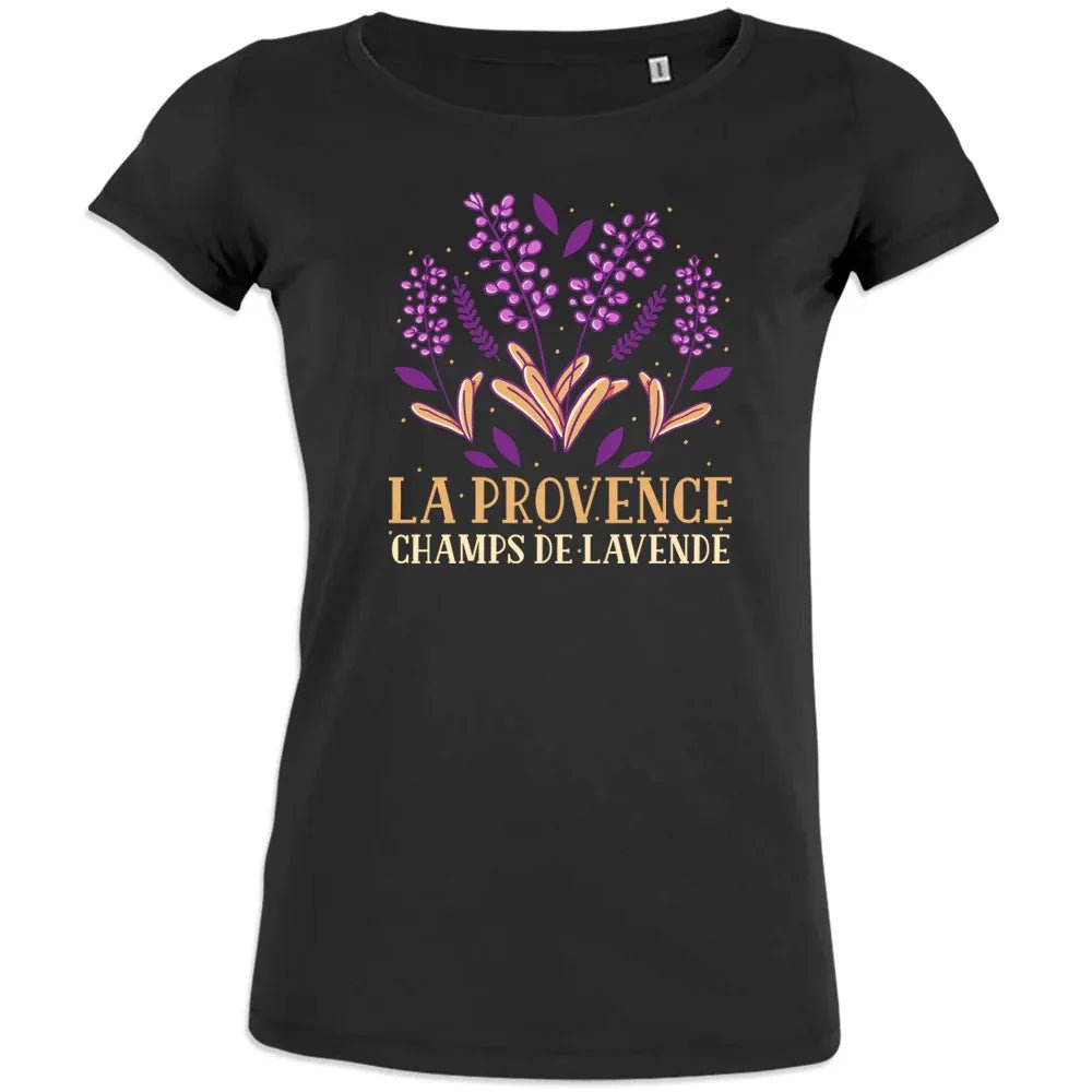 La Provence Champs De Lavande Women's Organic Cotton Tee - Create Marketplace