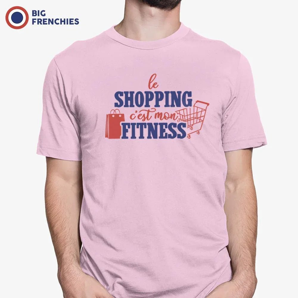 Le Shopping C'est Mon Fitness Men's Organic Cotton Tee - Create Marketplace
