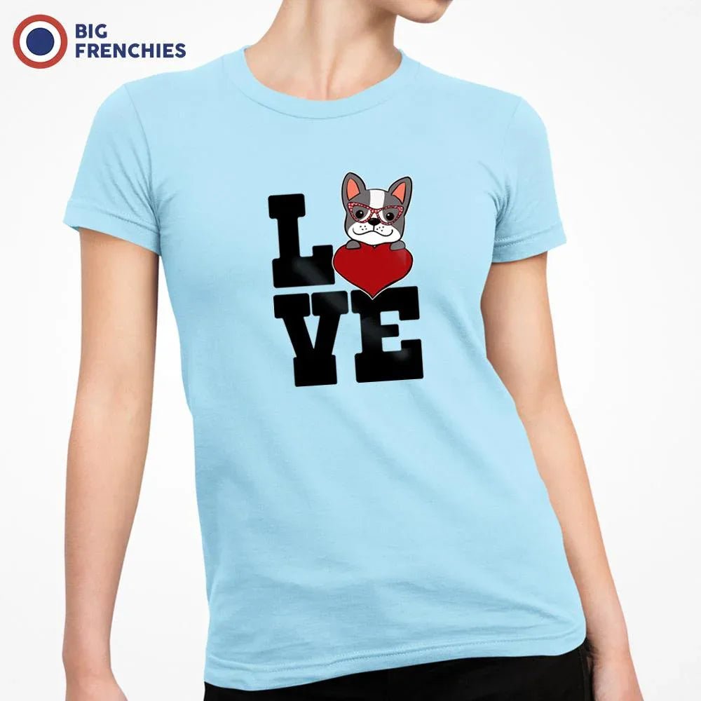 Love French Bulldog Women's Organic Cotton Tee - Create Marketplace