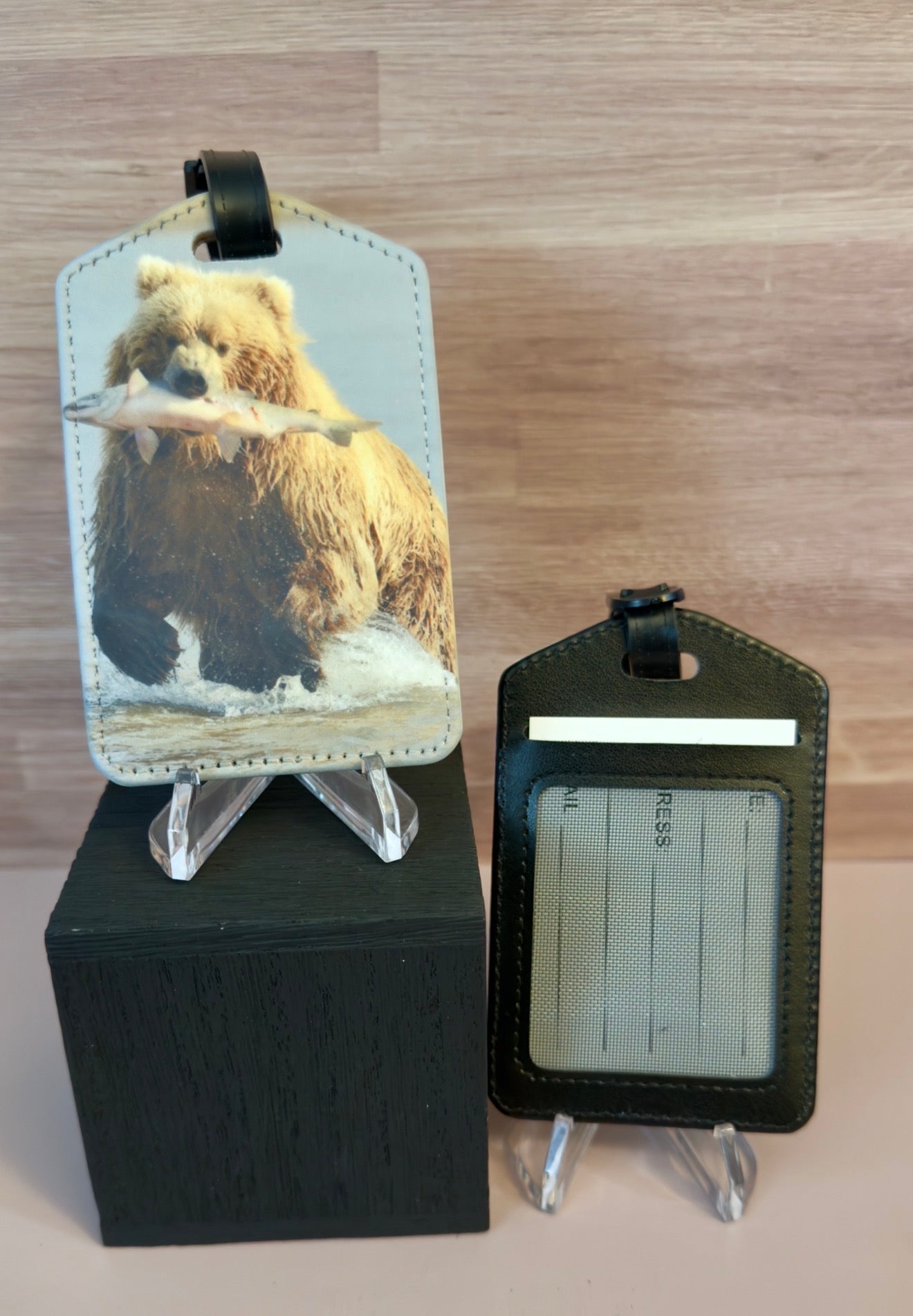 Luggage Tag - Bear/Fish - Create Marketplace