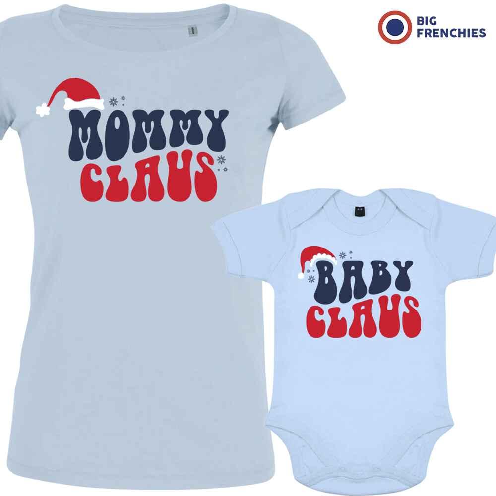 Mommy Baby Claus Christmas Mom and Child Organic Cotton family Set (Set of 2) - Create Marketplace