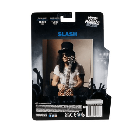 Music Maniacs Rock Wave 3 Guns N Roses Slash 6" Scale Action Figure - Create Marketplace