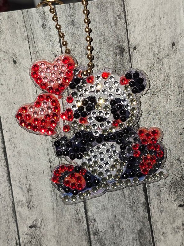 Panda Bear D.A. keychain - made by kid noah - Create Marketplace