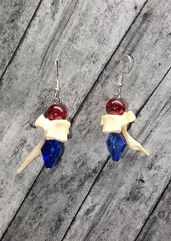 Patriotic bone Earrings - Create Marketplace