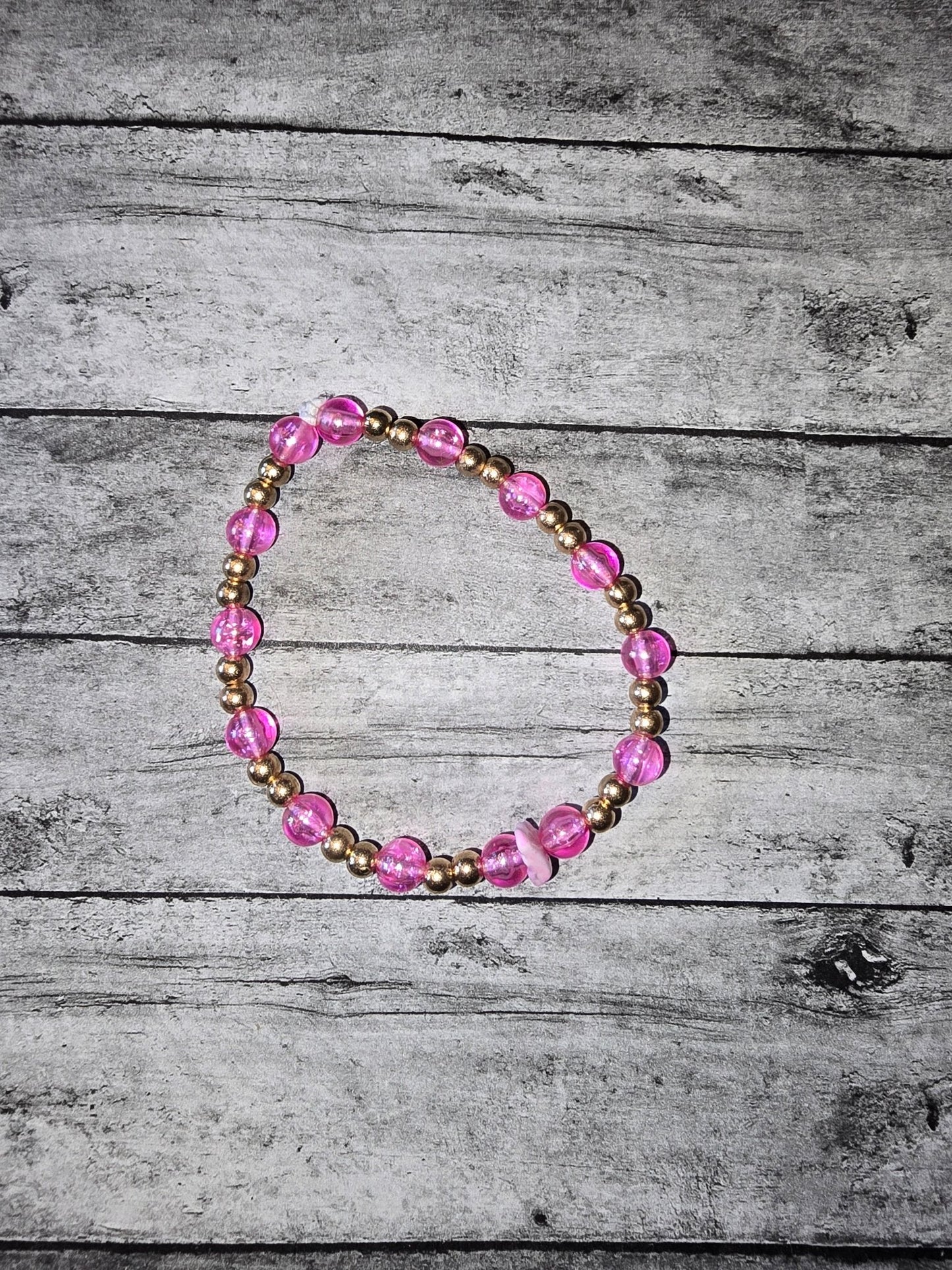 Pink and Gold Simple Bracelet - made by kid Sam - Create Marketplace